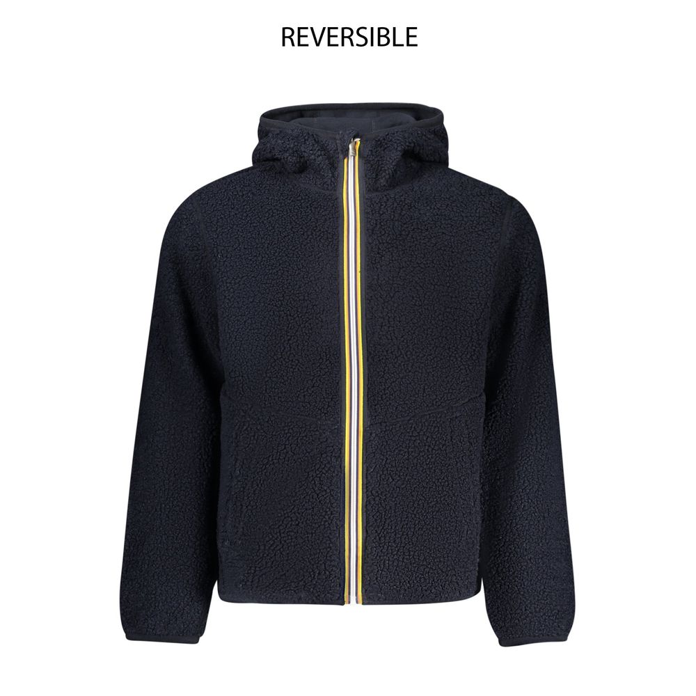 K-WAY Blu Polyester Men's Reversible Jacket