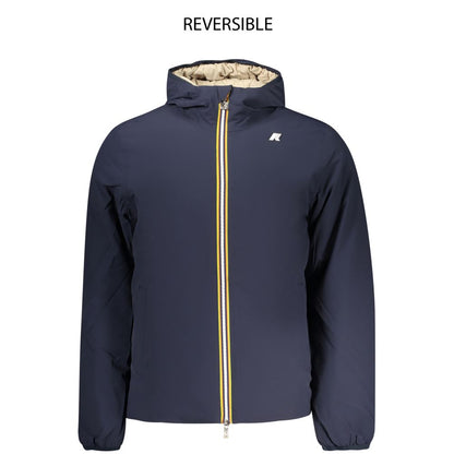 K-WAY Blue Nylon Men's Reversible Jacket