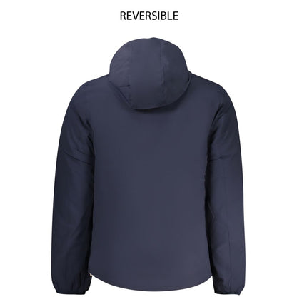 K-WAY Blue Nylon Men's Reversible Jacket