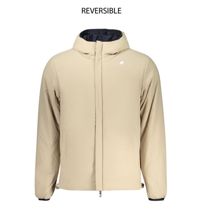 K-WAY Blue Nylon Men's Reversible Jacket