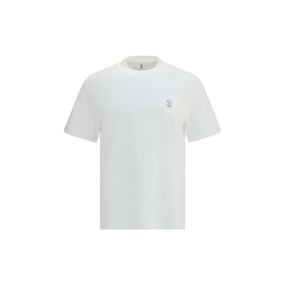 Brunello Cucinelli White Cotton T-Shirt