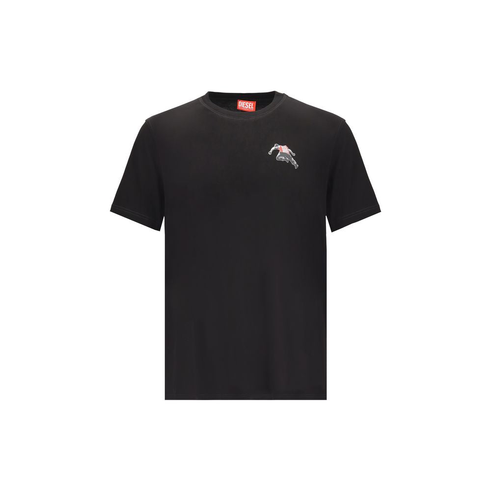 Diesel Black Cotton T-Shirt