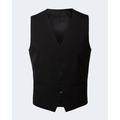 Selected Black Polyester Waistcoat
