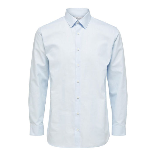 Selected Blue Cotton Dress Shirt