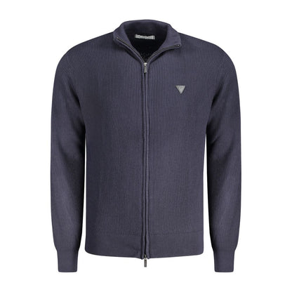 Guess Jeans Blu Organic Cotton Men Cardigan
