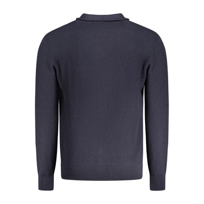 Guess Jeans Blu Organic Cotton Men Cardigan