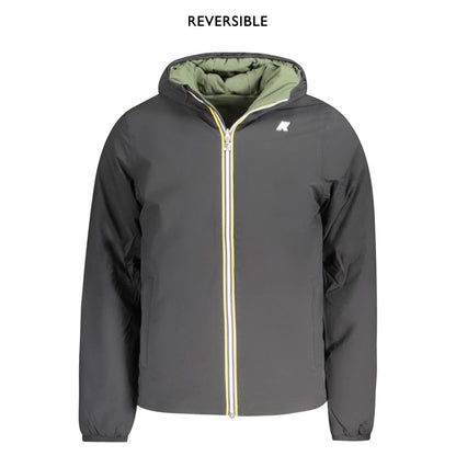 K-WAY Black Nylon Men's Reversible Jacket