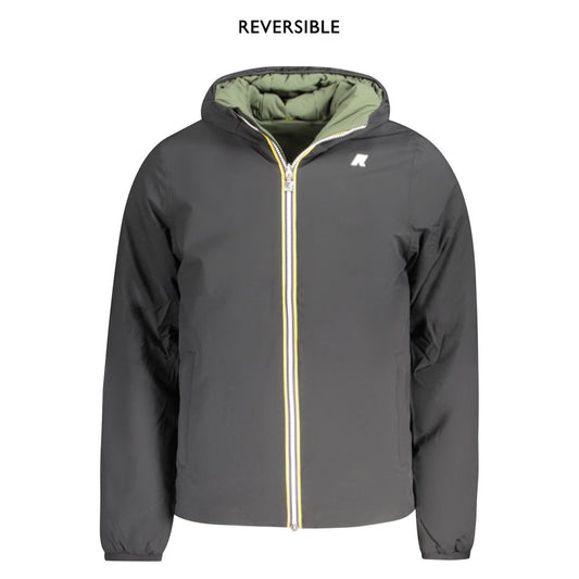 K-WAY Black Nylon Men's Reversible Jacket