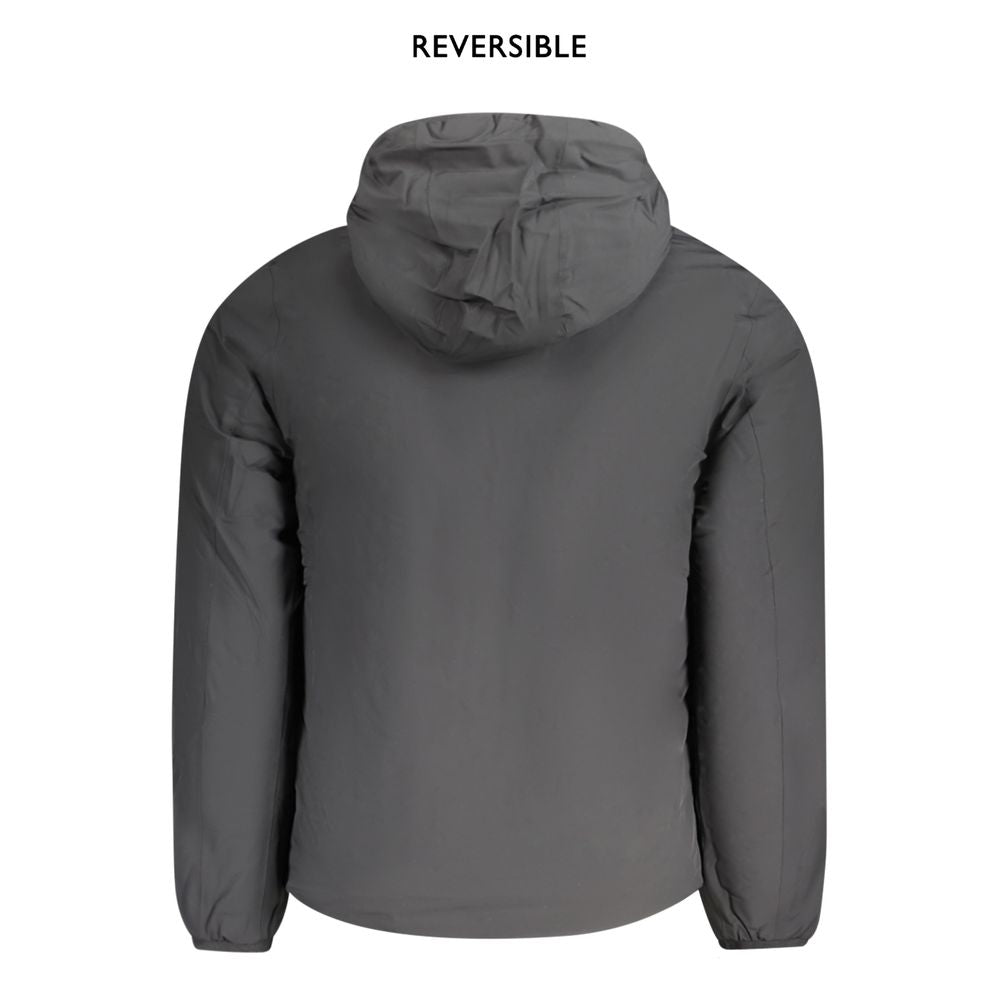 K-WAY Black Nylon Men's Reversible Jacket
