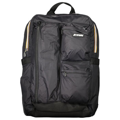 K-WAY Black Nylon Men Backpack