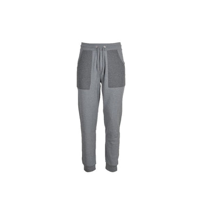 Bikkembergs Gray Cotton Joggers (Workout Pants)