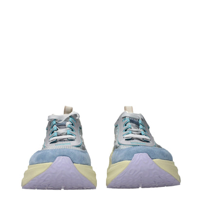 Premiata Light Blue Fabric Sneakers