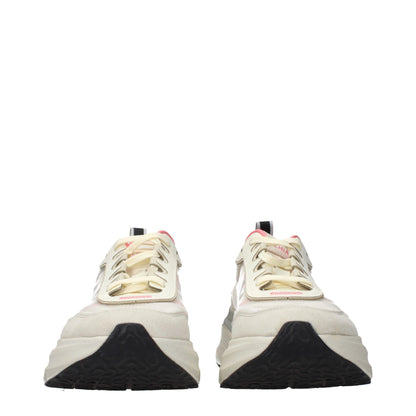 Premiata Beige Fabric Chunky Sneakers