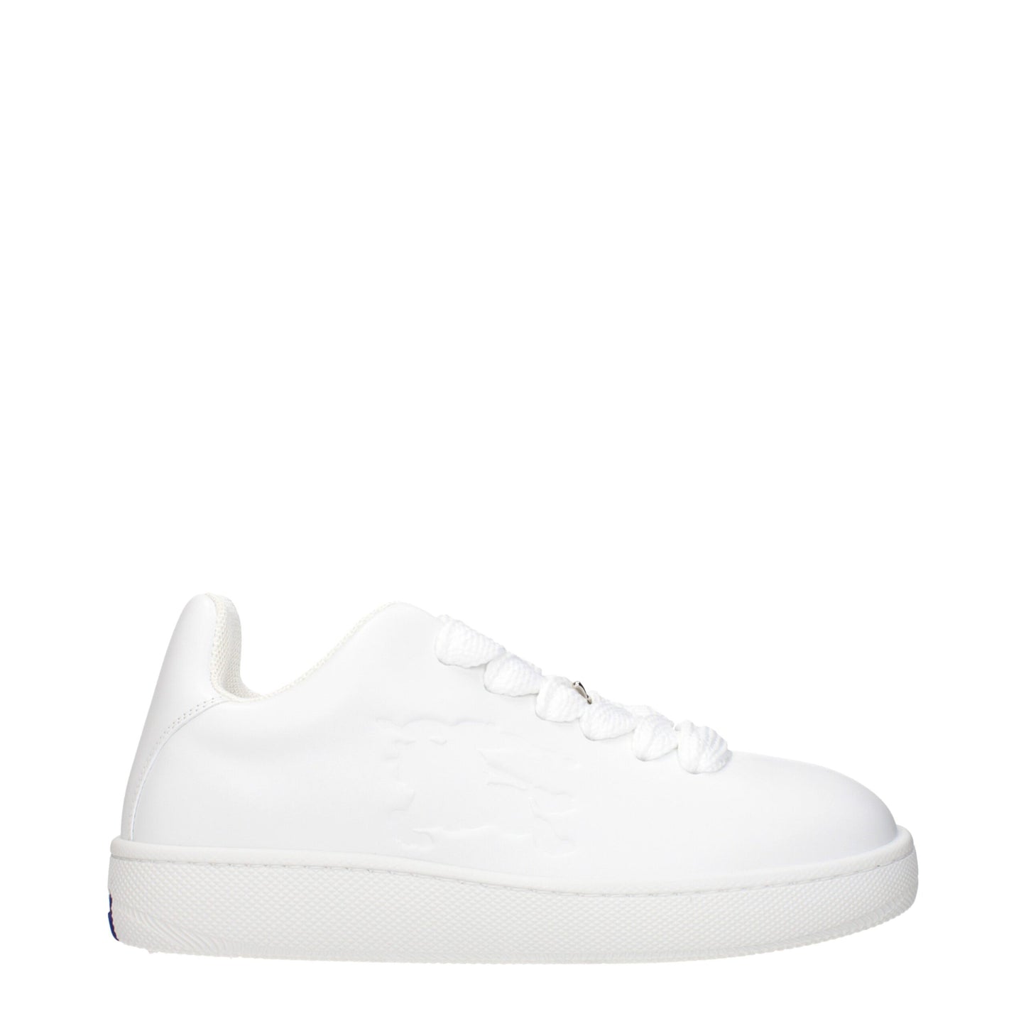 Burberry White Leather Low Top Sneakers