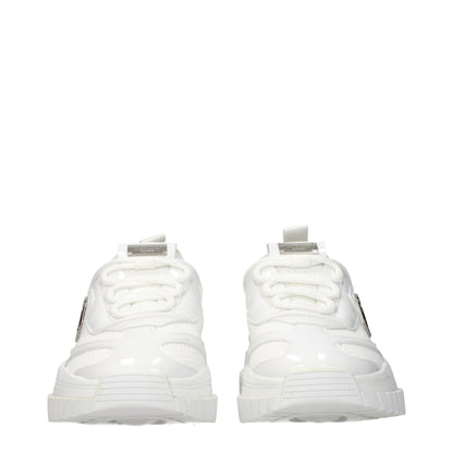 Philipp Plein White Fabric Chunky Sneakers