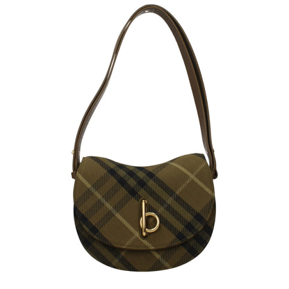Burberry Green Fabric Shoulder Bag