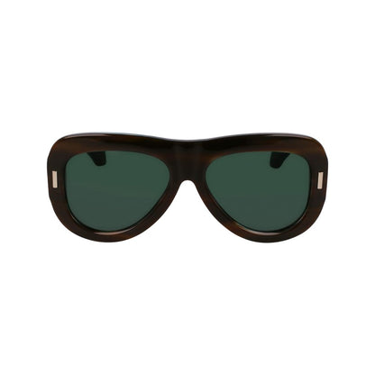 Ferragamo Green Acetate Sunglasses