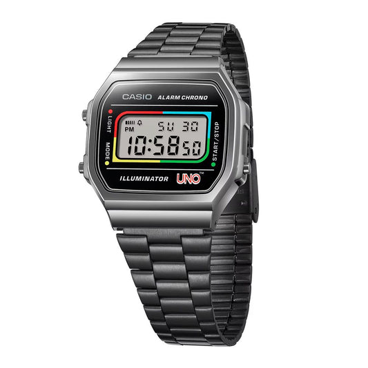 Casio Black Stainless Steel Digital Watch