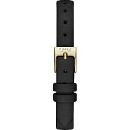 Furla Black Leather Dress Watch