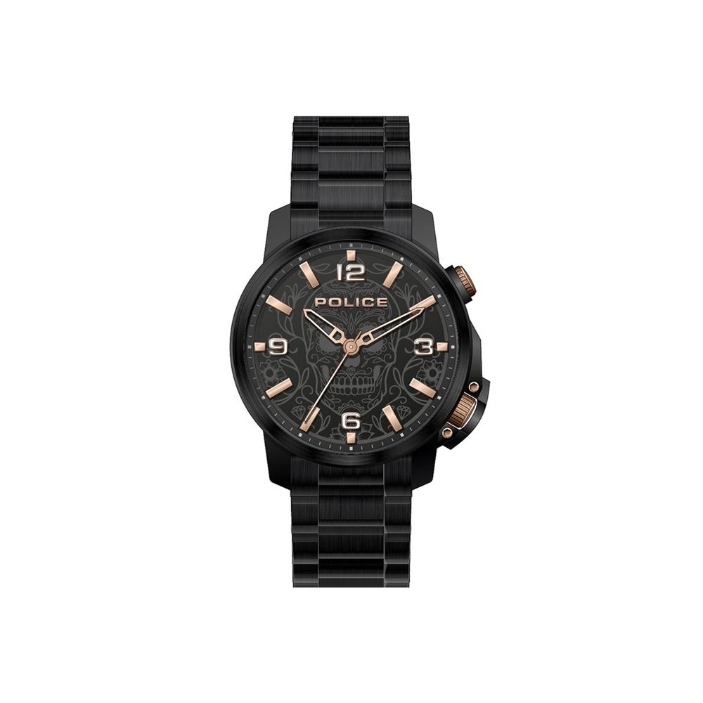 Police Black Stainless Steel Dress Watch
