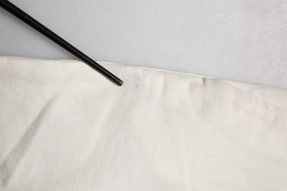 Daniele Alessandrini White Cotton Straight Chino Trouser Pants