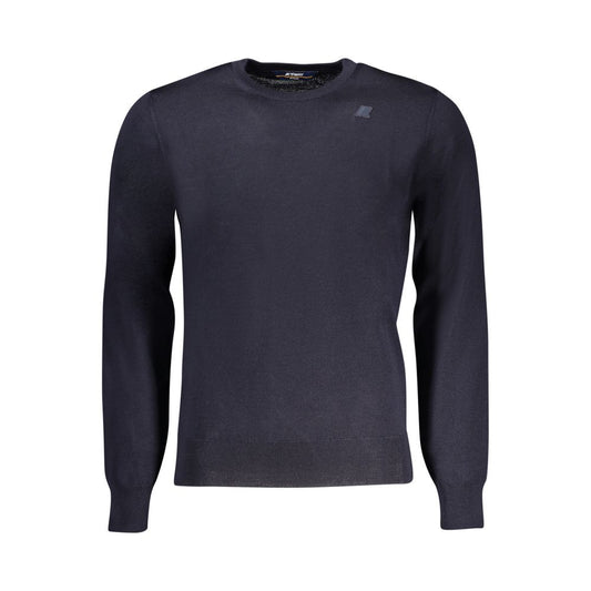 K-WAY Blue Wool Men Sweater