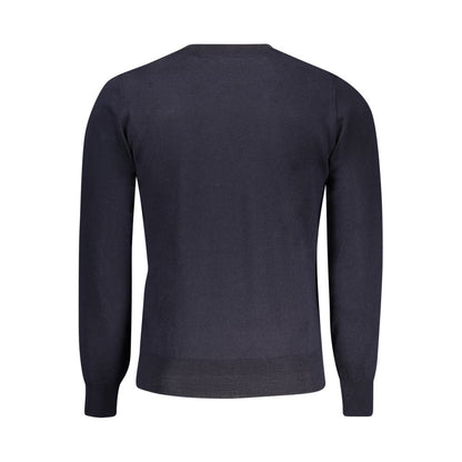 K-WAY Blue Wool Men Sweater
