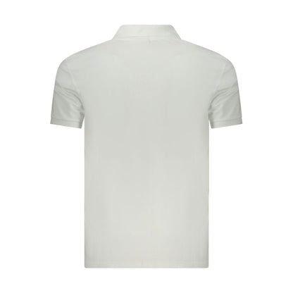 Calvin Klein White Cotton Polo Shirt
