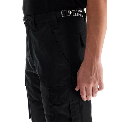 Celine Black Cotton Cargo Pants