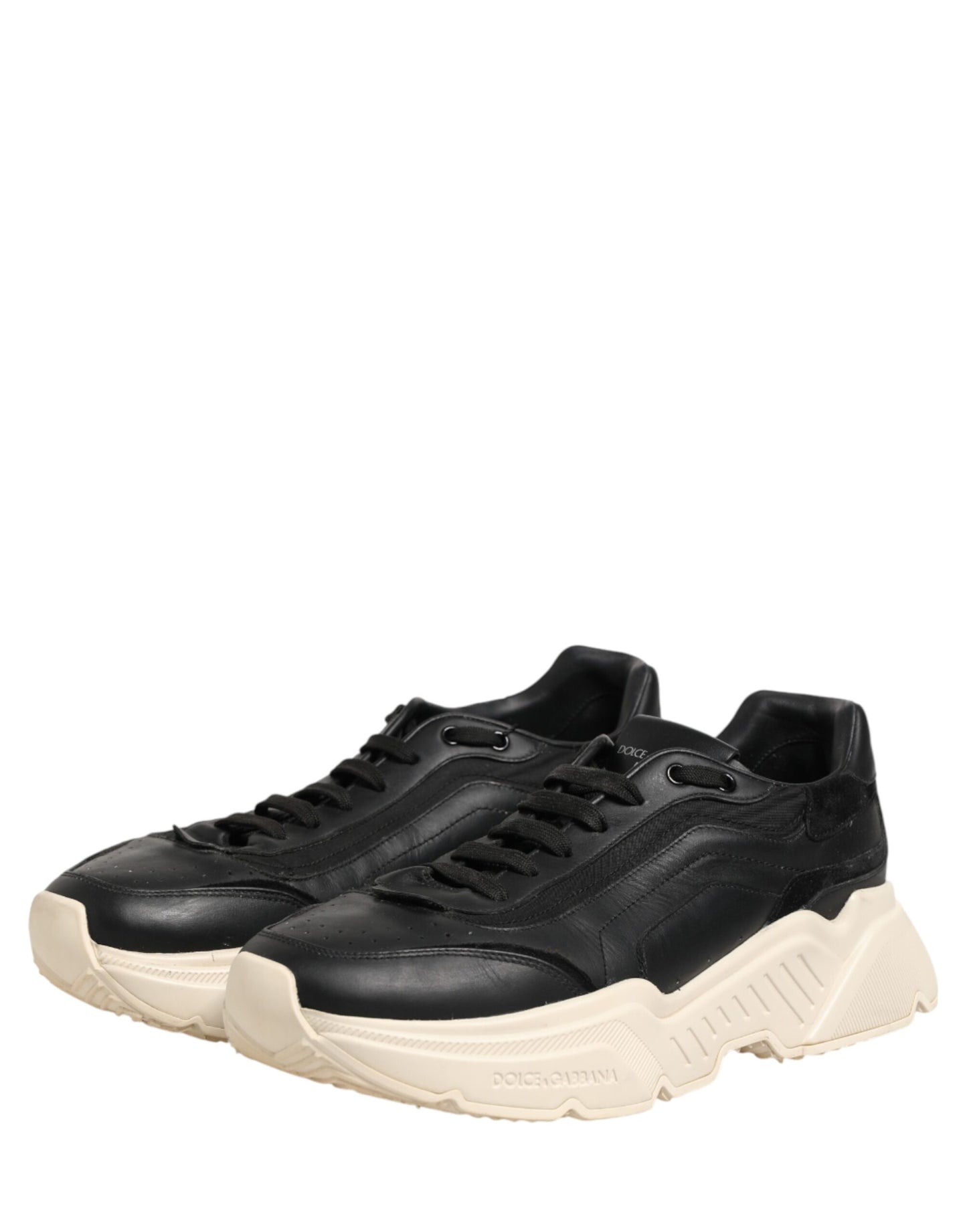 Dolce & Gabbana Black White Daymaster Low Top Sneakers Shoes