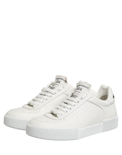 Dolce & Gabbana MIAMI Calf Low Top Men Sneakers  White