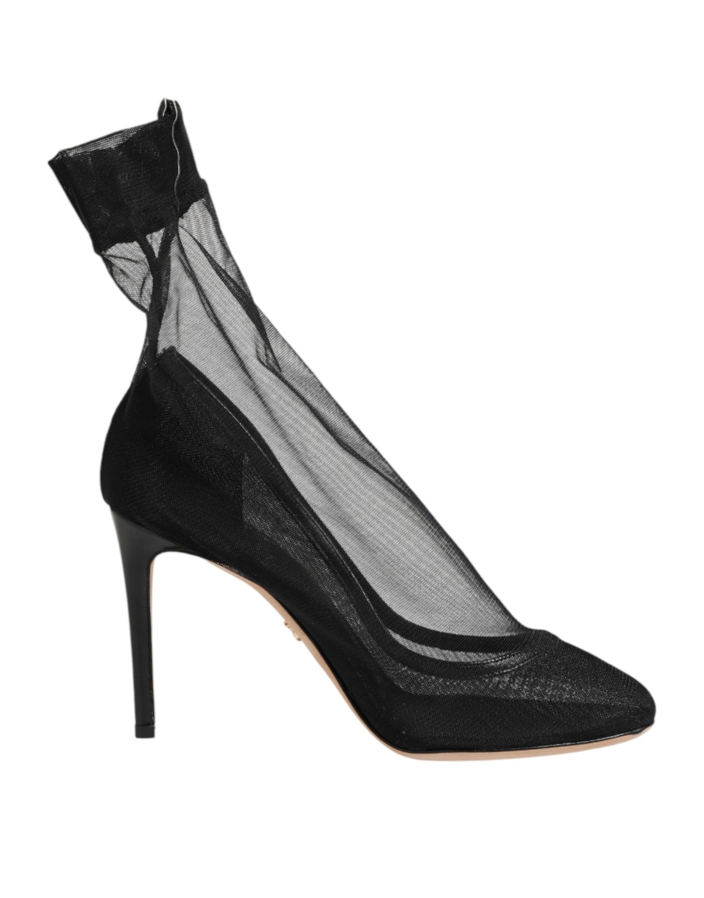 Dolce & Gabbana Black Nylon Stretch Mesh Sock Boots  Shoes