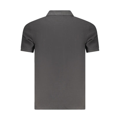 Calvin Klein Black Cotton Polo Shirt