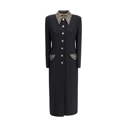 Versace Black Wool Coat