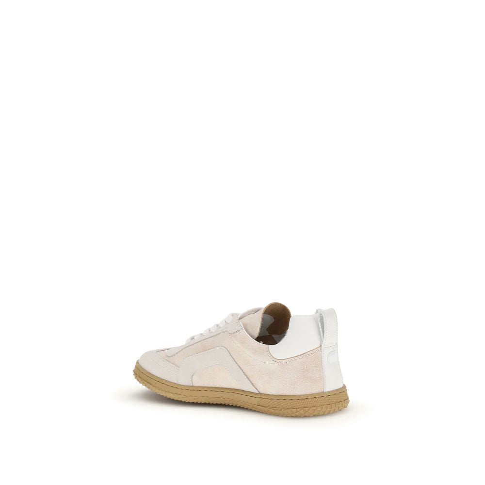 Pierre Hardy Beige Calf Leather Bos Taurus Low Top Sneakers