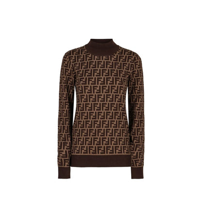 Fendi Brown Cotton Sweatshirt
