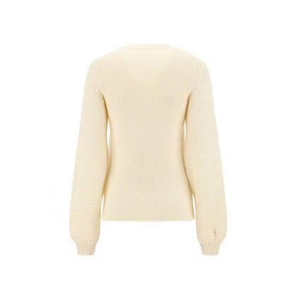 Chloé White Wool Sweatshirt