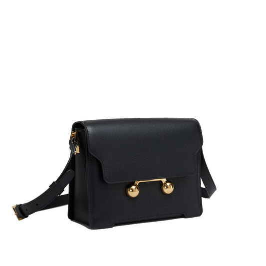 Marni Black Calfskin Shoulder Bag