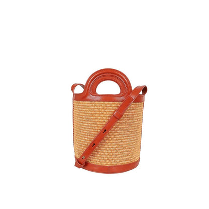 Marni Orange Cotton Backet Bag