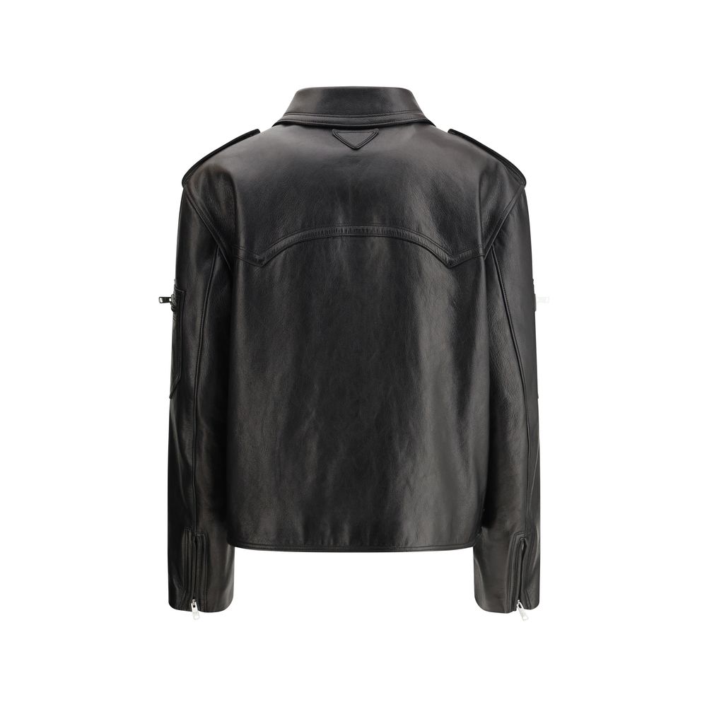 Prada Black Leather Jacket