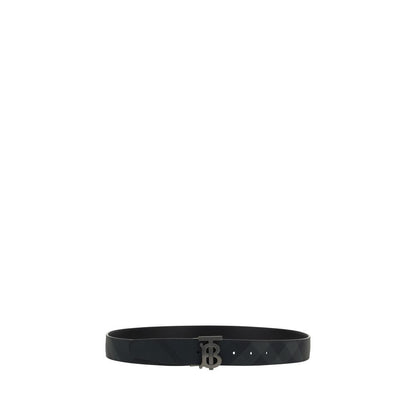 Burberry Black Calf Leather Bos Taurus Regular Belt