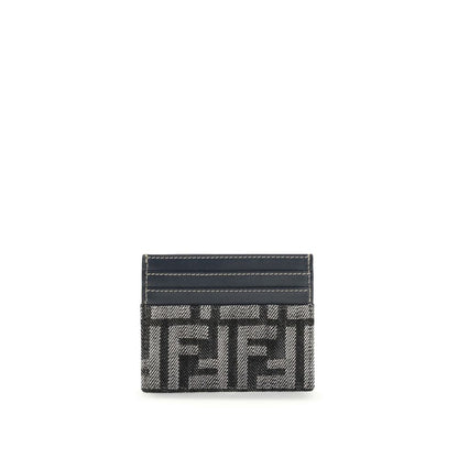 Fendi Blue Cotton Wallet