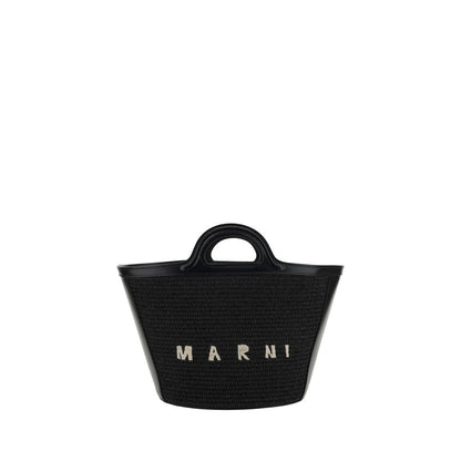 Marni Black Cotton Shoulder Bag