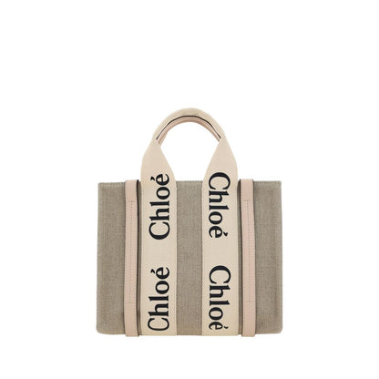 Chloé Brown Canvas Handbag