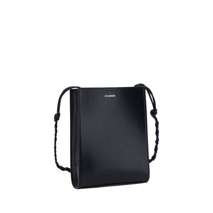 Jil Sander Black Calf Leather Bos Taurus Shoulder Bag
