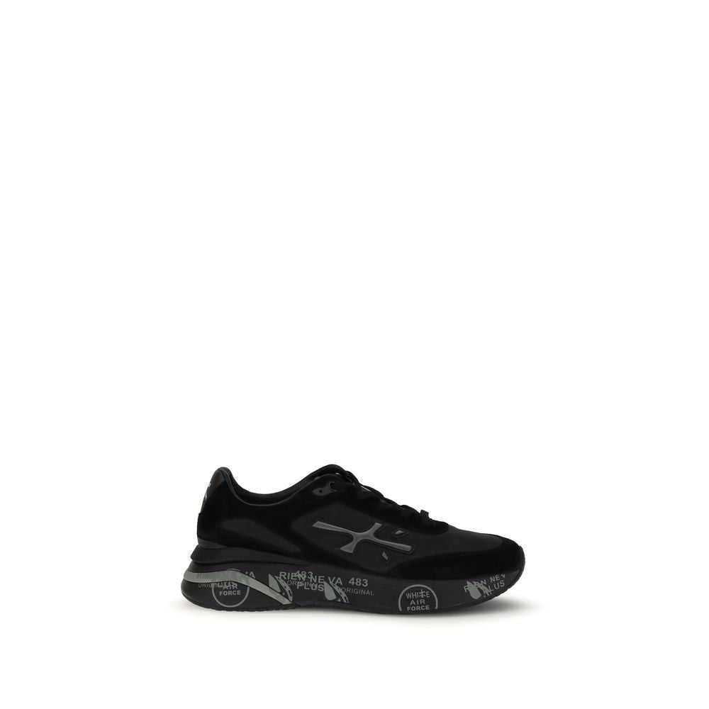 Premiata Black Rubber Chunky Sneakers
