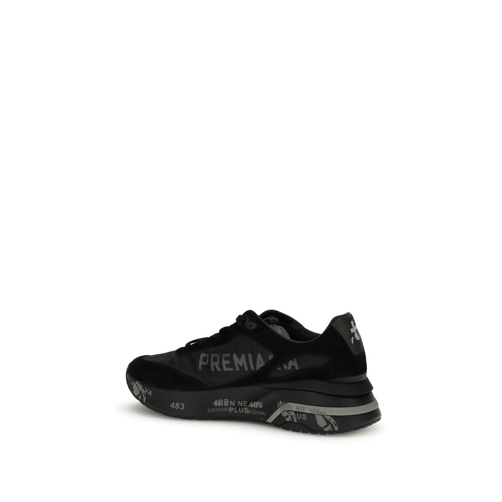Premiata Black Rubber Chunky Sneakers