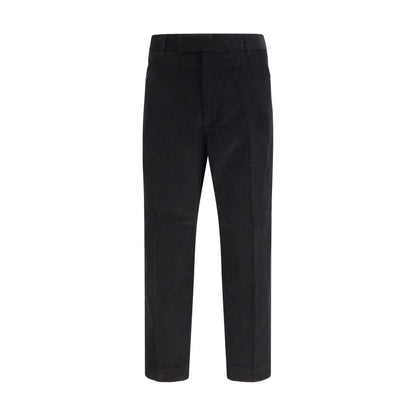 Thom Browne Black Cotton Chino Pants
