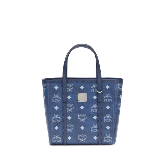 MCM Blue Fabric Handbag