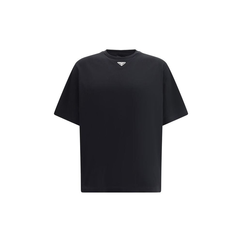 Prada Black Cotton T-Shirt